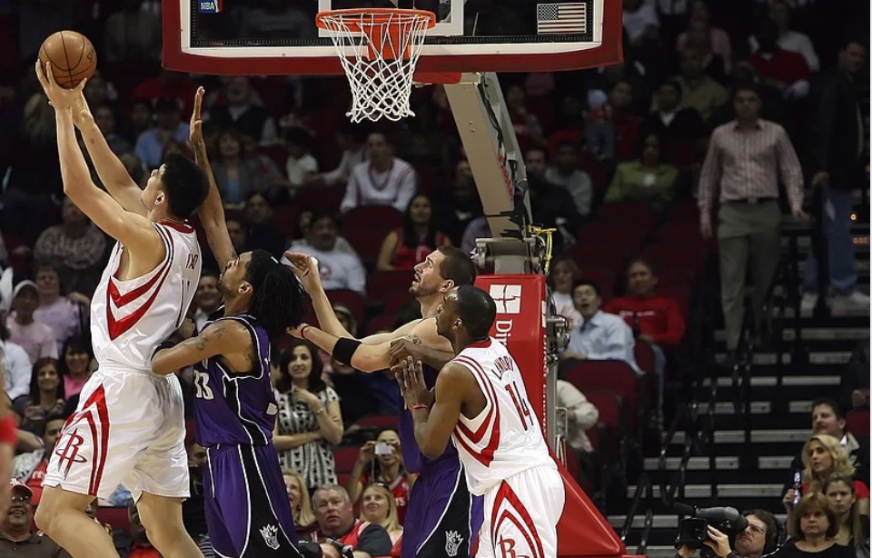 basketball players in action